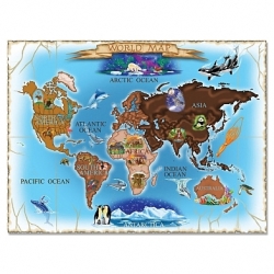 Puzzle gigant 'Harta lumii'