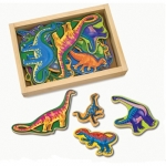 Dinozauri din lemn cu magneti